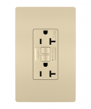 Legrand Radiant 2097TRI - radiant® Tamper-Resistant 20A Duplex Self-Test GFCI Receptacle with SafeLock® Protection, Ivory