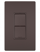 Legrand Radiant RCD33DBCC6 - radiant® Two Single Pole/3-Way Switches, Dark Bronze