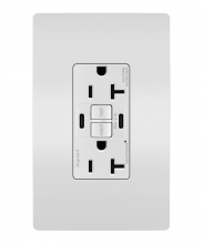 Legrand Radiant 2097TRUSBCCW - radiant® Tamper-Resistant 20A Duplex Self-Test GFCI Receptacles with SafeLock® Protection, Type C/C 