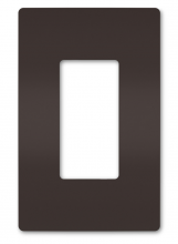 Legrand Radiant RWP26 - radiant® One-Gang Screwless Wall Plate, Brown