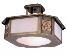 Arroyo Craftsman SCCM-15GW-P - 15" saint clair inverted semi-flush ceiling mount