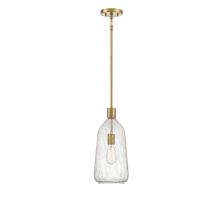 Lighting One US L7-4801-1-322 - Adair 1-Light Pendant in Warm Brass