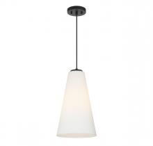 Lighting One US V6-L7-5001-1-89 - Christos 1-Light Pendant in Matte Black