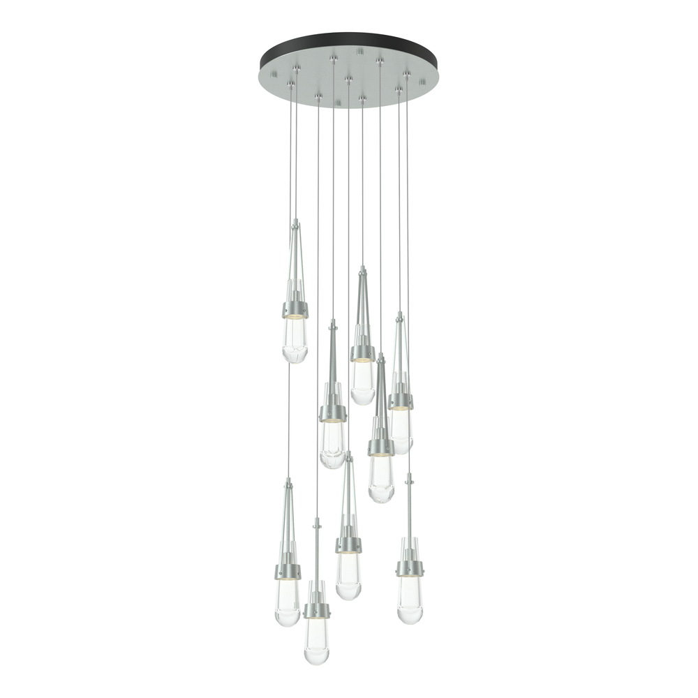 Link 9-Light Clear Glass Pendant