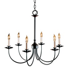 Hubbardton Forge 107060-SKT-10 - Simple Lines 6 Arm Chandelier