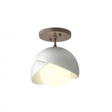 Hubbardton Forge 121377-SKT-05-05-GG0711 - Brooklyn 1-Light Double Shade Semi-Flush