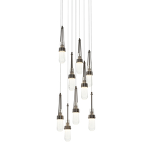 Hubbardton Forge 131100-SKT-LONG-14-YG0434 - Link 9-Light Blown Glass Pendant