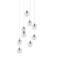  131103-SKT-LONG-20-ZM0709 - Ume 9-Light Pendant