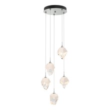 Hubbardton Forge 131137-SKT-LONG-82-WP0754 - Chrysalis 5-Light Small Crystal Pendant