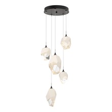 Hubbardton Forge 131139-SKT-LONG-14-WP0756 - Chrysalis 5-Light Mixed Crystal Pendant