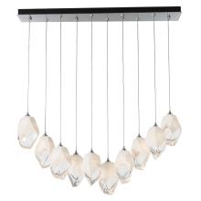 Hubbardton Forge 131144-SKT-LONG-85-WP0755 - Chrysalis 10-Light Large Crystal Pendant