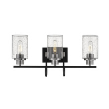  3513-MB/BN - Clifton 3-Light Vanity Matte Black/Brushed Nickel