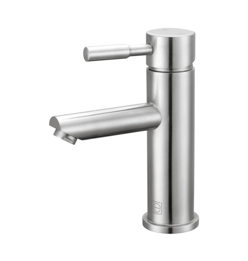 Mia Single Hole Single Handle Bathroom Faucet in Brushed Nickel