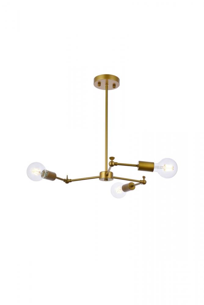 Furlong Pendant Lamp D28.4"H1.6" Brass