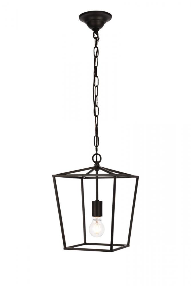 Maddox Collection Pendant D9.75 H14.5 Lt:1 Black Finish