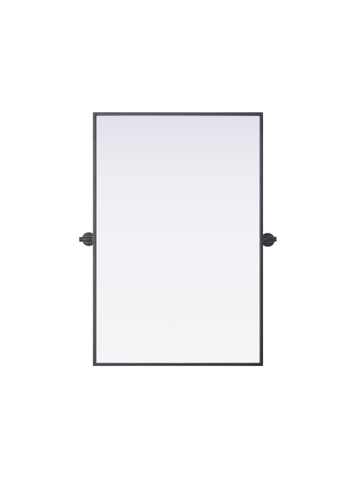 Amoura 24x36 Pivot Mirror in Black