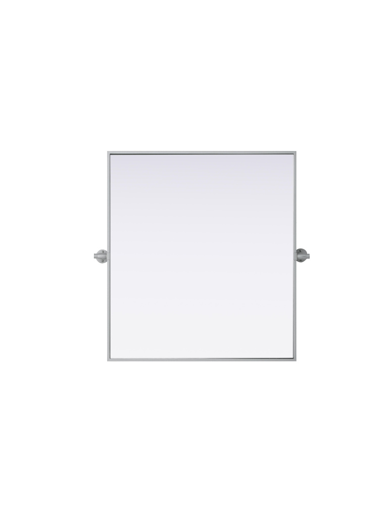 Amoura 27x30 Pivot Mirror in Silver