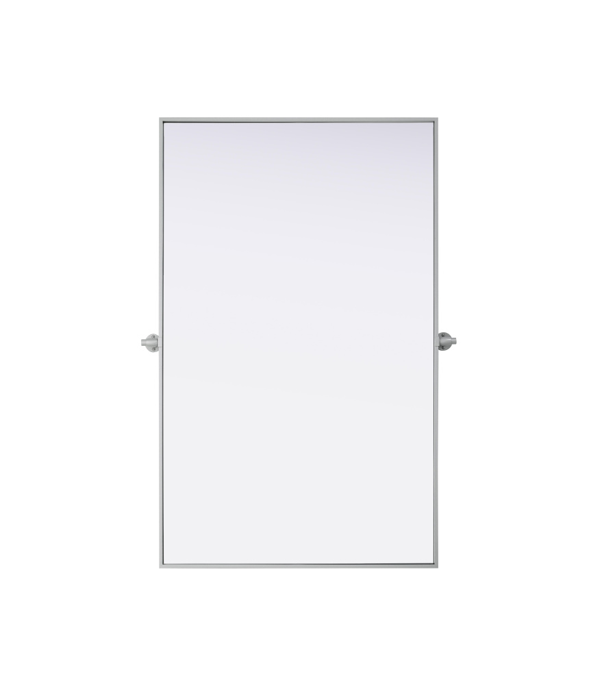 Amoura 48x30 Pivot Mirror in Silver