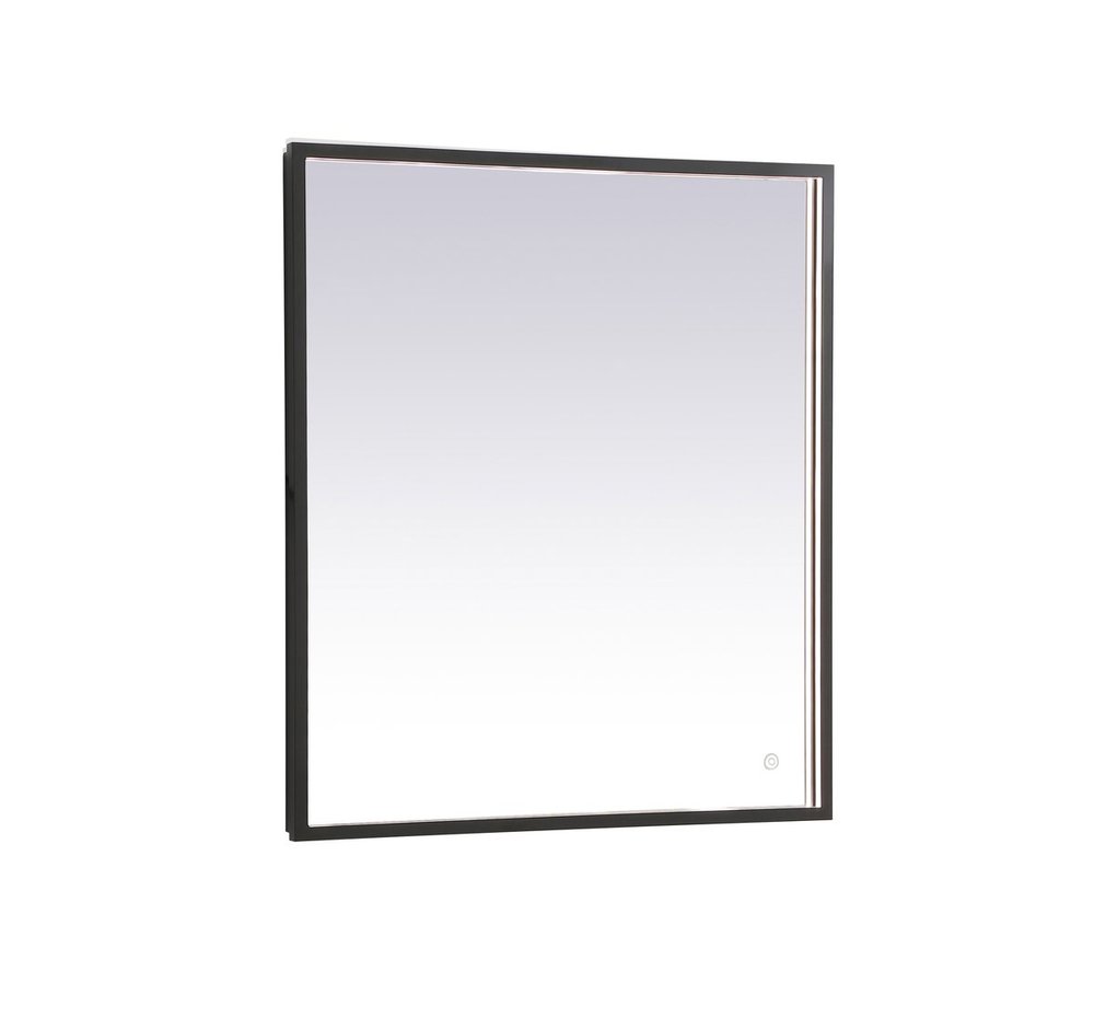 Pier 24x36 inch LED mirror with adjustable color temperature 3000K/4200K/6400K in black