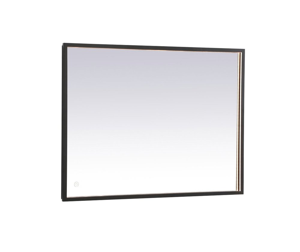 Pier 24x40 inch LED mirror with adjustable color temperature 3000K/4200K/6400K in black