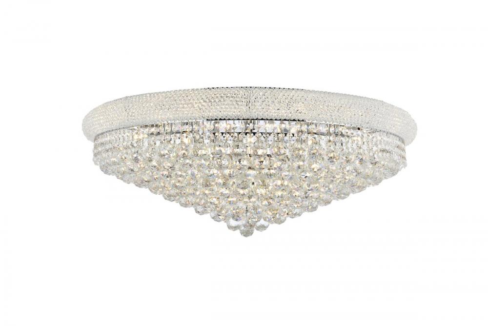 Primo 20 Light Chrome Flush Mount Clear Royal Cut Crystal