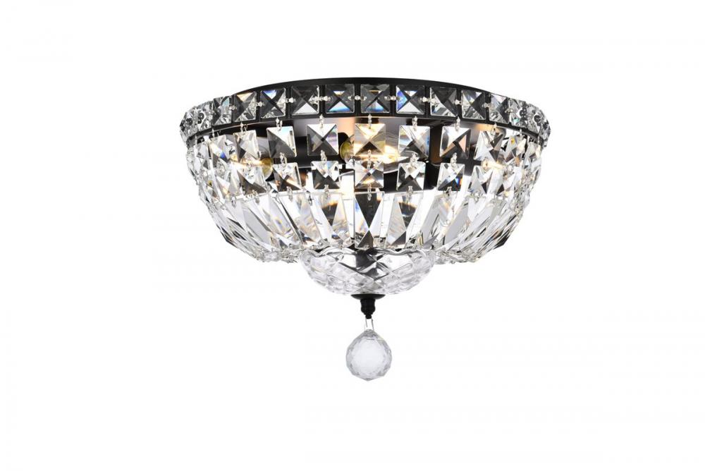 Tranquil 12 Inch Black Flush Mount