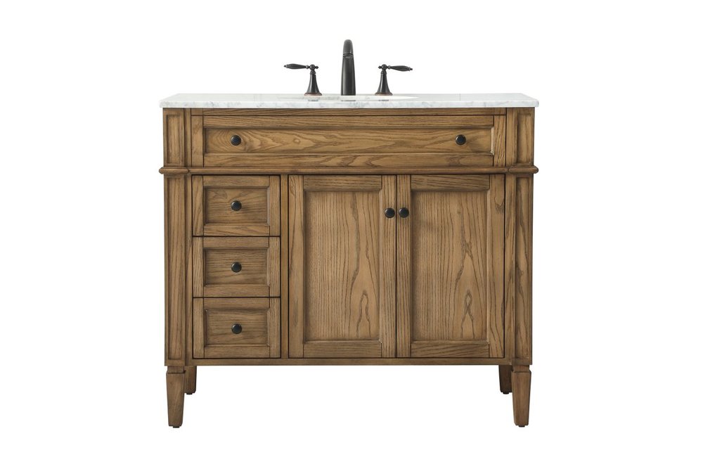 40 inch Single bathroom vanity in driftwood