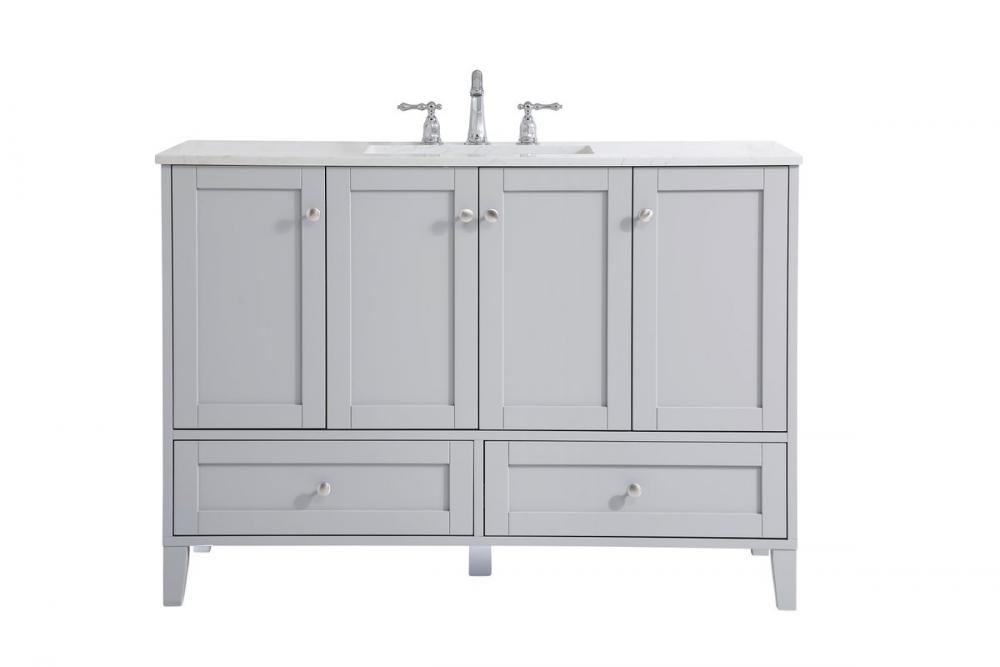 48 Inch Single Bathroom Vanity in Grey