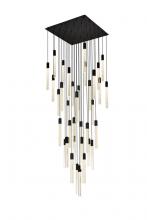 Elegant 2066G42BK - Weston 36 Lights Pendant in Black