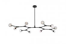  3508D56BK - Zayne 10 Light Pendant in Black