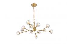  3509D35G - Graham 12 Light Pendant in Gold