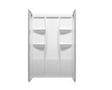 Elegant SW1014836GW - Sterling 48 inch Alcove Shower Wall Surround in Glossy White