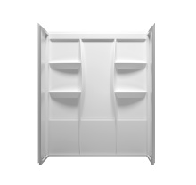 Elegant SW1016032GW - Sterling 60 inch Alcove Shower Wall Surround in Glossy White