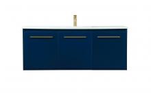 Elegant VF44548MBL - 48 inch Single bathroom vanity in blue