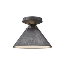 Alora Lighting FM584507SL - Archer 7-in Steel Shade 1 Light Flush Mount