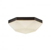 Alora Lighting FM424512MBOP - Krysta 12-in Matte Black/Opal Glass 2 Lights Flush Mount