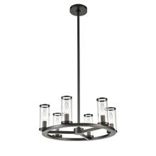 Alora Lighting CH309006UBCG - Revolve Clear Glass/Urban Bronze 6 Lights Chandeliers