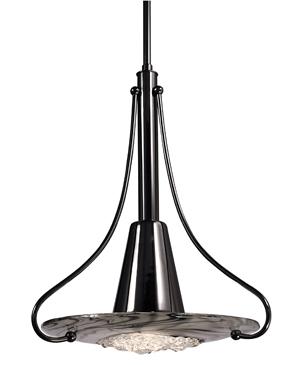 1-Light Ebony Brocatto Pendant