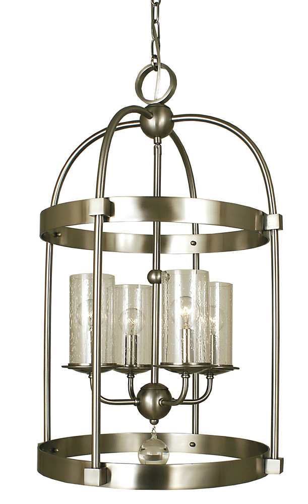 4-Light Mahogany Bronze Compass Dining Chandelier