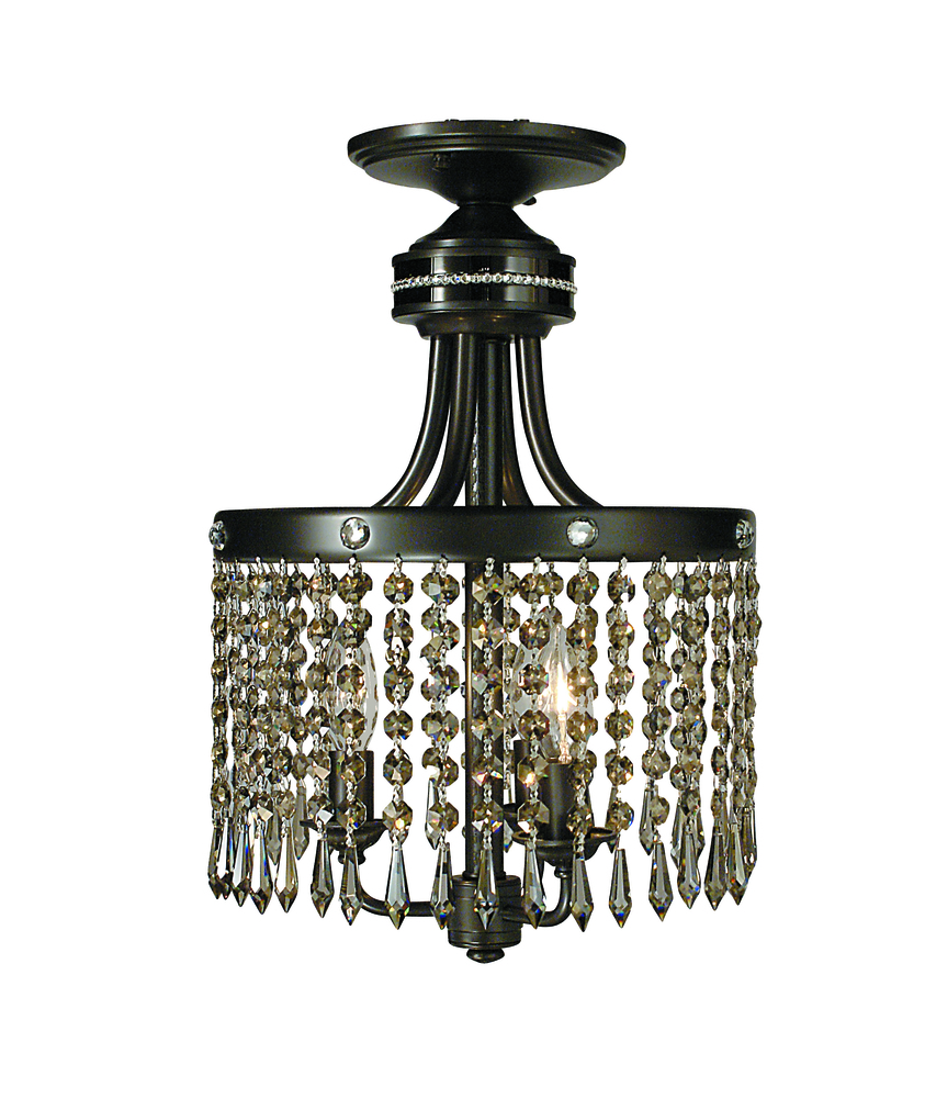 Three Light Semi-Flush Mount from the Princessa Collection