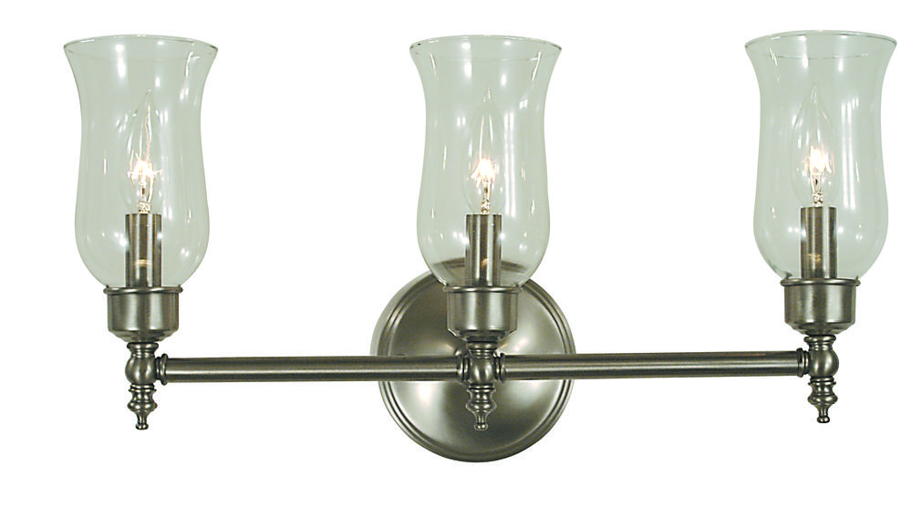 3-Light Polished Brass Sheraton Sconce