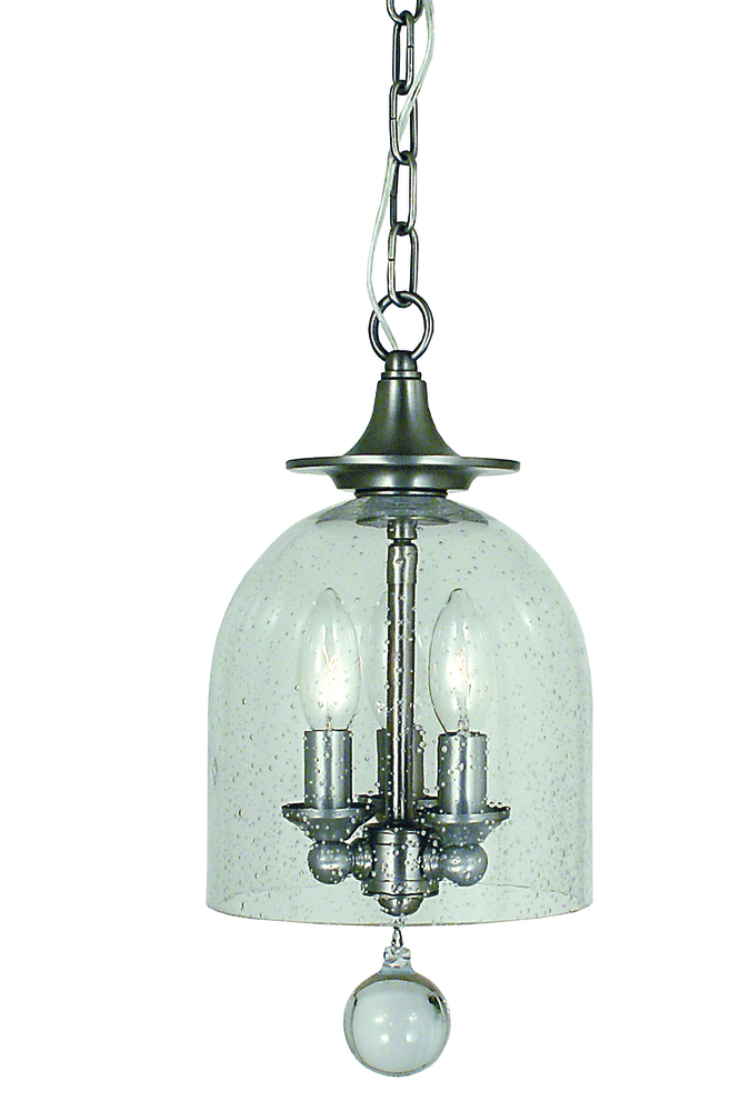 3-Light Brushed Nickel Hannover Pendant