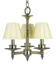 Framburg 2518 PS - 3-Light Polished Silver Sheraton Mini Chandelier