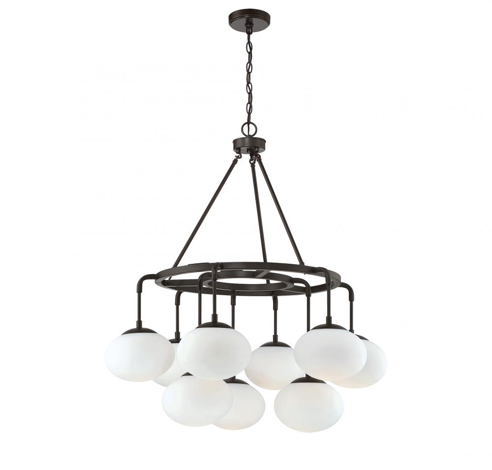 9-Light Chandelier in Oil Rubbed Bronze