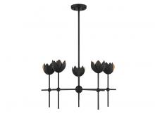 Savoy House Meridian M100131MBK - 5-Light Chandelier in Matte Black