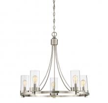  M10018BN - 5-Light Chandelier in Brushed Nickel