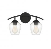 Savoy House Meridian M80031MBK - 2-Light Bathroom Vanity Light in Matte Black