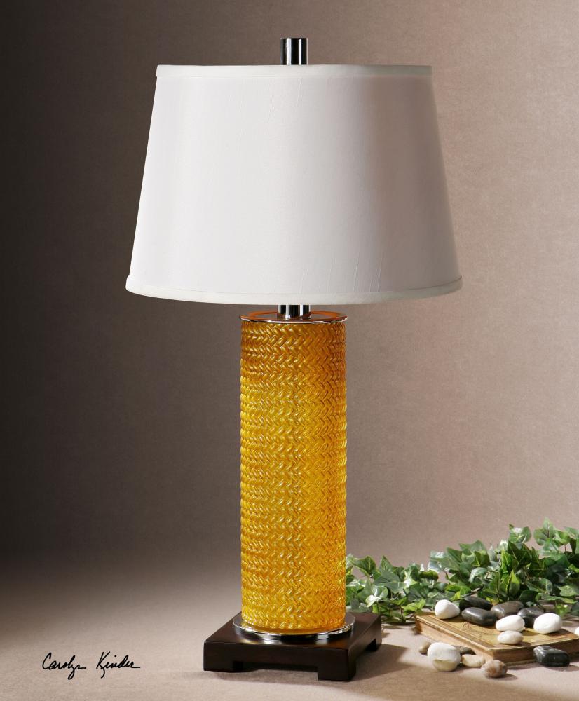 One Light Polished Chrome Plated Table Lamp