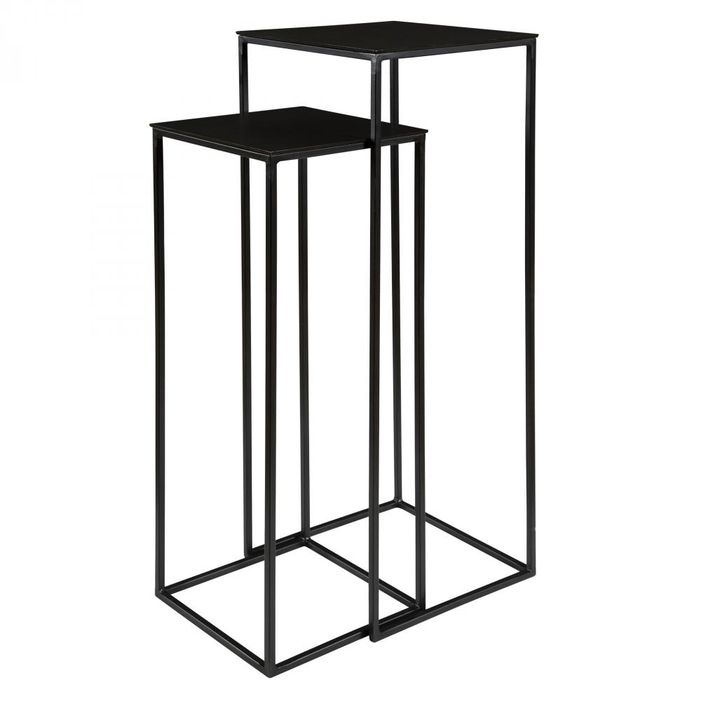 Coreene Nesting Pedestal Tables, S/2