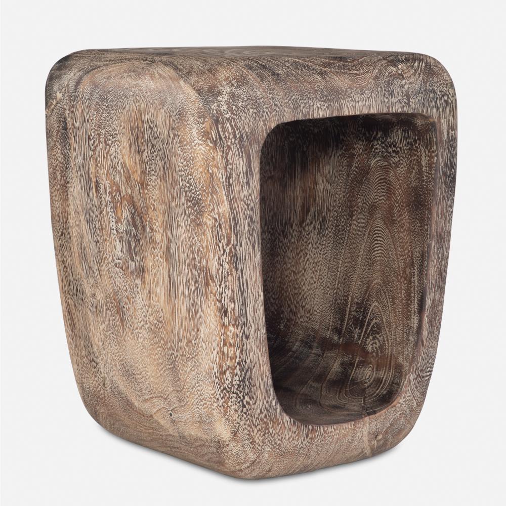 Uttermost Loophole Bleached Wash Accent Stool